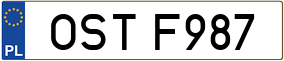 Trailer License Plate